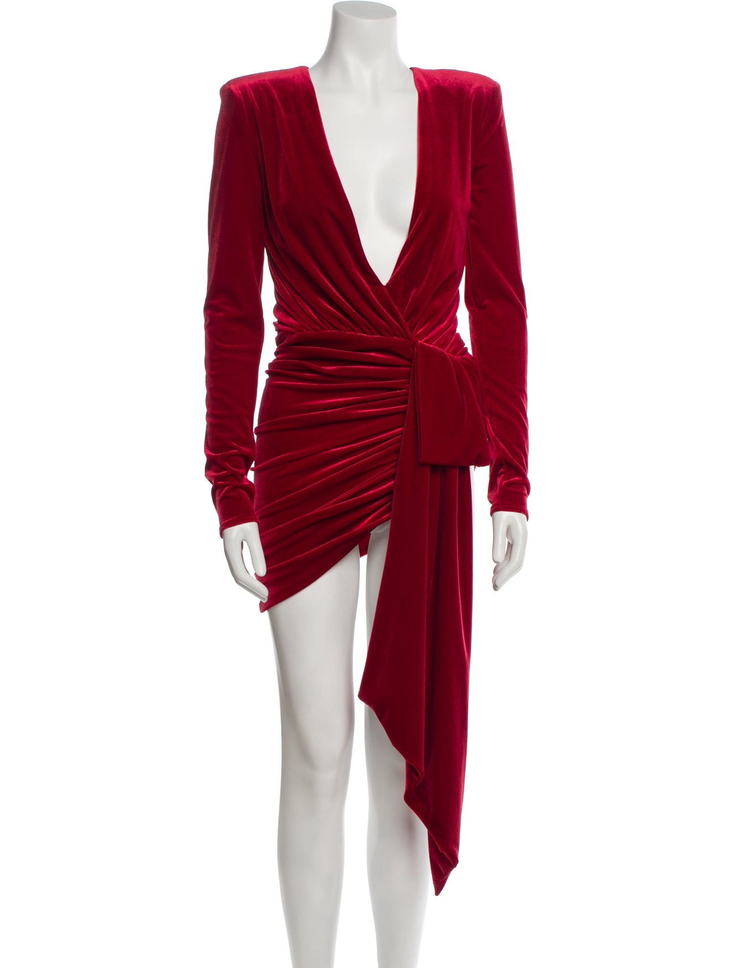 Alexandre Vauthier V-Neck Long Dress